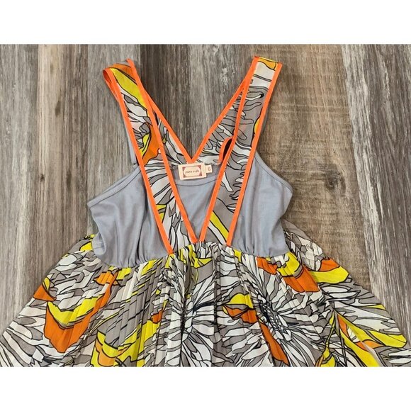 Pura Vida Womens Dress Side Zip Embroidered Lace Trim Floral Multicolor Size 6 - Picture 15 of 16